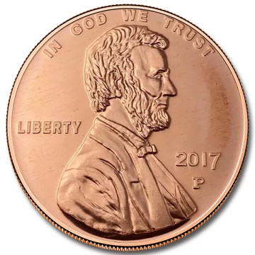 Lincoln Wheat Penny 1 ounce of copper