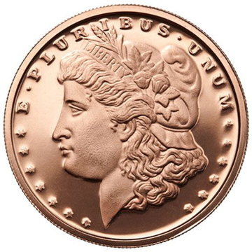 Morgan Dollar 1 Ounce Copper
