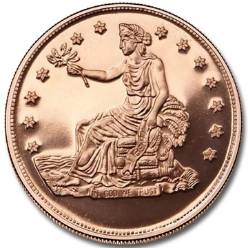 Trade Dollar 1 Ounce Copper