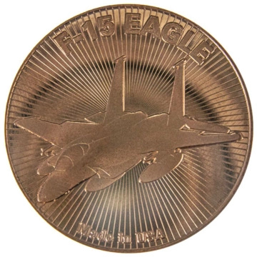 Fighter Jet – F-15 Eagle 1 oz Copper