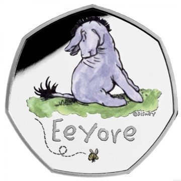 Winnie the Pooh - Eeyore colored Silver 2022 Proof