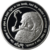 Santa Claus Merry Christmas 1 oz Silver Round Coin