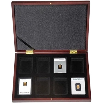 Leuchtturm - VOLTERRA presentation case for 8 x gold bar in blister packaging