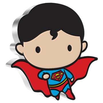 Niue: DC Comics – Superman Flying Chibi Coin, colorized, 1 oz silver, 2021, Proof.