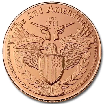 2nd Amendment Eagle 1 ounce of copper