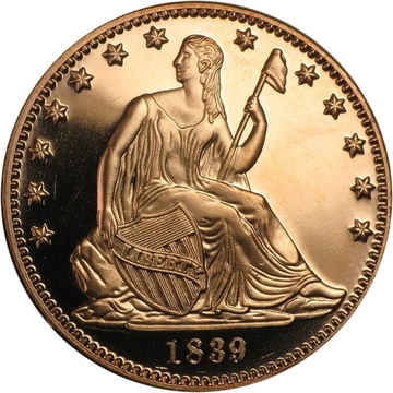 Seated Liberty 1 ounce of copper