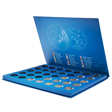 Presentation case LUCCA for 35 Germans 2-euro commemorative coins in capsule