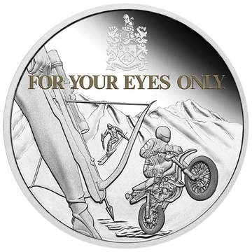 Tuvalu: For Your Eyes Only colored 40. movie anniversary 1 oz Silver 2021 Proof