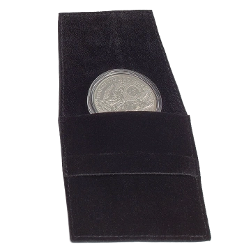 Leuchtturm - Premium Coin Pocket for one coin with or without capsule up to 50 mm, black