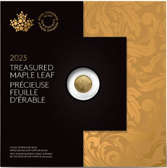 Treasured Canadian Maple Leaf 1/10 oz Gold 2023