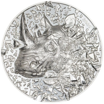 Cook Islands: Silver Burst – Rhino 3 oz Silver 2025 Proof