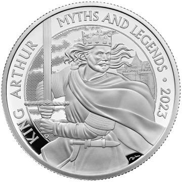 Myths & Legends: King Arthur 1 oz Silver 2023 Proof