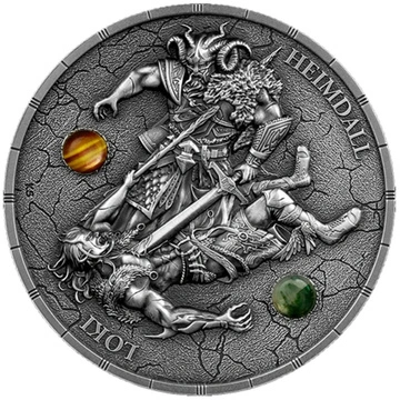 Silver Coin Germania Mint: Ragnarök - Loki and Heimdall 2 oz Silver 2025 Ultra High Relief