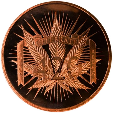 Enjoy, Celebrate, Relax 1 ounce of copper