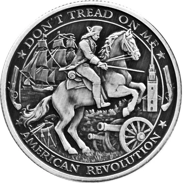 Patriot: American Revolution 1 oz Silver 2019 Antiqued Round Coin