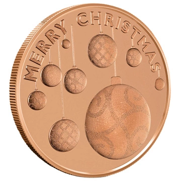 Christmas ornaments – 1 ounce of copper