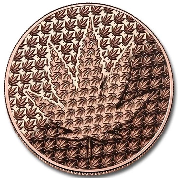 Cannabis Hidden Leaf 1 ounce of copper