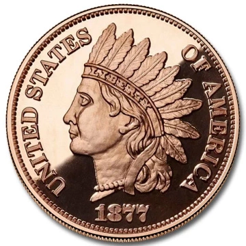 Indian Head Cent 1 ounce of copper