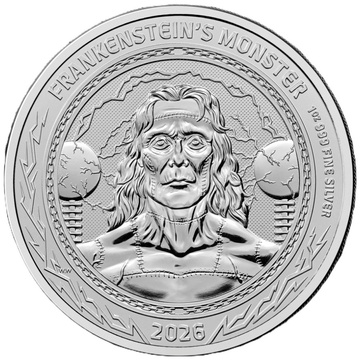 Silver Coin Gothic Horror – Frankenstein 1 oz Silver 2026