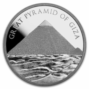 7 Wonders of the World: Great Pyramid of Giza 1 oz Silver Round Coin