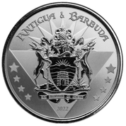 Antigua & Barbuda: Coat of Arms 1 oz Silver 2022