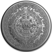 Aztec Calendar 2 oz Silver 
