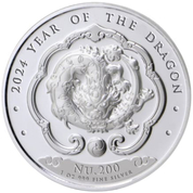 Bhutan: Lunar Year of the Dragon 1 oz Silver 2024