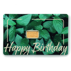 C. Hafner - Happy Birthday 1 gram Gold Bar LBMA