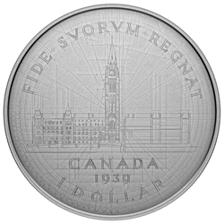 Canada: Emanuel Hahn’s Original Sketch - Parliament 5 oz Silver 2024 Antiqued Coin