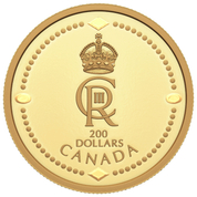 Canada: His Majesty King Charles III's Royal Cypher $200 Gold 2023 Proof 