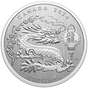 Canada: Lunar Year of the Dragon 1/4 oz Silver 2024 Specimen