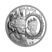 Canada: The Platinum Jubilee of Her Majesty Queen Elizabeth Dollar 2022 Silver Proof Coin 