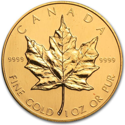 Canadian Maple Leaf 1 oz Gold 1988