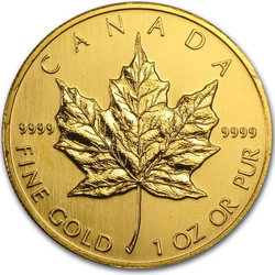 Canadian Maple Leaf 1 oz Gold 1991