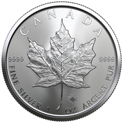 Canadian Maple Leaf 1 oz Silver 2023