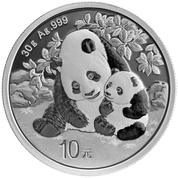 China Panda 30 gram Silver 2024