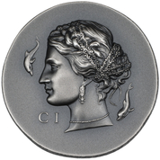Cook Islands: Arethusa 1 oz Silver 2023 Ultra High Relief Antiqued Coin