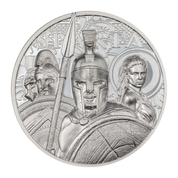 Cook Islands: Sparta 1 oz Silver 2023 Proof Ultra High Relief