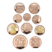 Great Britain: Her Majesty Queen Elizabeth Ten-Coin Gold Set 2022 Proof 