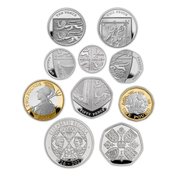 Her Majesty Queen Elizabeth Ten-Coin Platinum Set 2022 Proof 