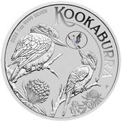 Kookaburra with Brolga 1 oz Silver 2023 Privy Mark (Brisbane Money Expo Anda Special)