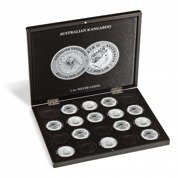 Leuchtturm Presentation cases for 20 Australian Kangaroo 1 oz Silver coins in capsules 