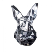 Lowpoly Lunar: Rabbit Mask Stacker 2 oz Silver Proof High Relief