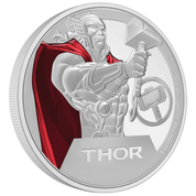 Niue: Marvel - Thor coloured 1 oz Silver 2023 Proof