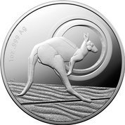 Outback Majesty: Australian Kangaroo 1 oz Silver 2021 Proof