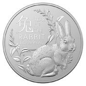 RAM: Lunar - Year of the Rabbit 1 oz Silver 2023 