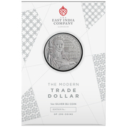 St Helena Modern US Trade Dollar 1 oz Silver 2023 (coin in the card)