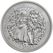 St Helena Una and the Lion 1 oz Silver 2023