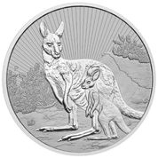 The Next Generation: Mother and Baby Kangaroo 2 oz Silver 2023 Piedfort