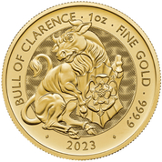 The Royal Tudor Beasts: The Bull of Clarence 1 oz Gold 2023